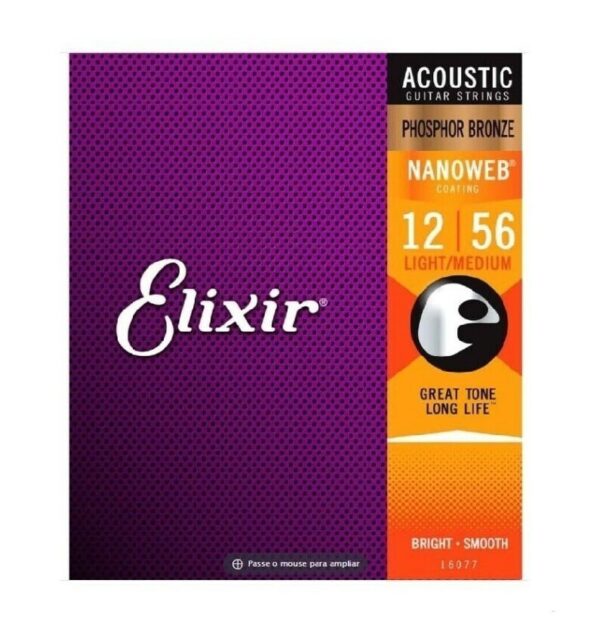 CORDA DE VIOLAO ELIXIR PHOS NW 16077 LM12-56