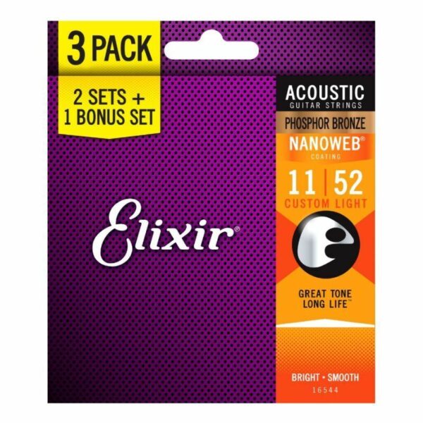 CORDA DE VIOLAO ELIXIR PHOS NW CUSLT 16544X 3PACK - Image 2